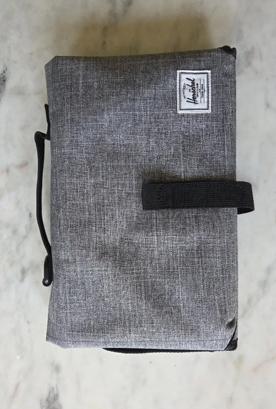 EUC Herschel Grey Travel Duffel Bag/Diaper/Maternity Bag